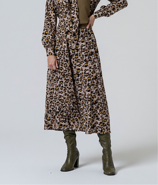 Falda IRAL midi con vuelo multi