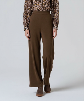Pantalón LISA detalle en cinturilla Kaki oscuro