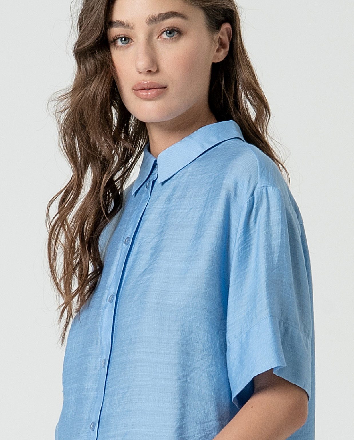 Camisa LISA manga corta azul celeste