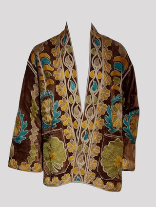 MASHA el kimono de terciopelo bordado