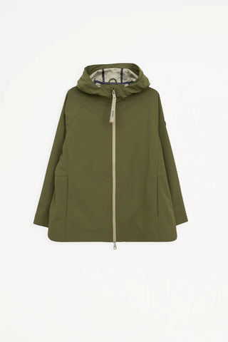 Parka tantä NOE corta con capucha en kaki