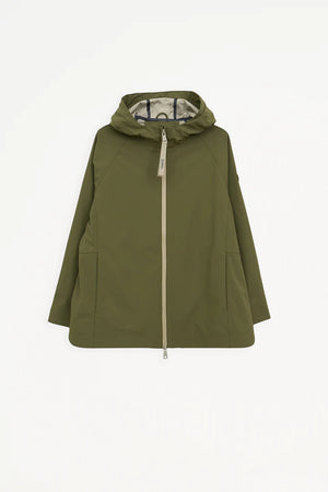 Parka tantä NOE corta con capucha en kaki