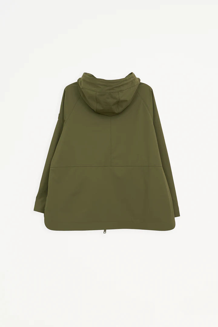 Parka tantä NOE corta con capucha en kaki