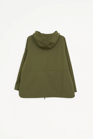 Parka tantä NOE corta con capucha en kaki