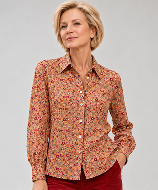 Camisa CAPE estilo ancho camel