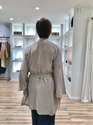 Kimono MULÁN liso corto beige