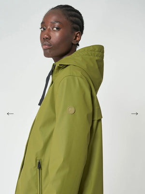 Parka SNOW midi impermeable verde