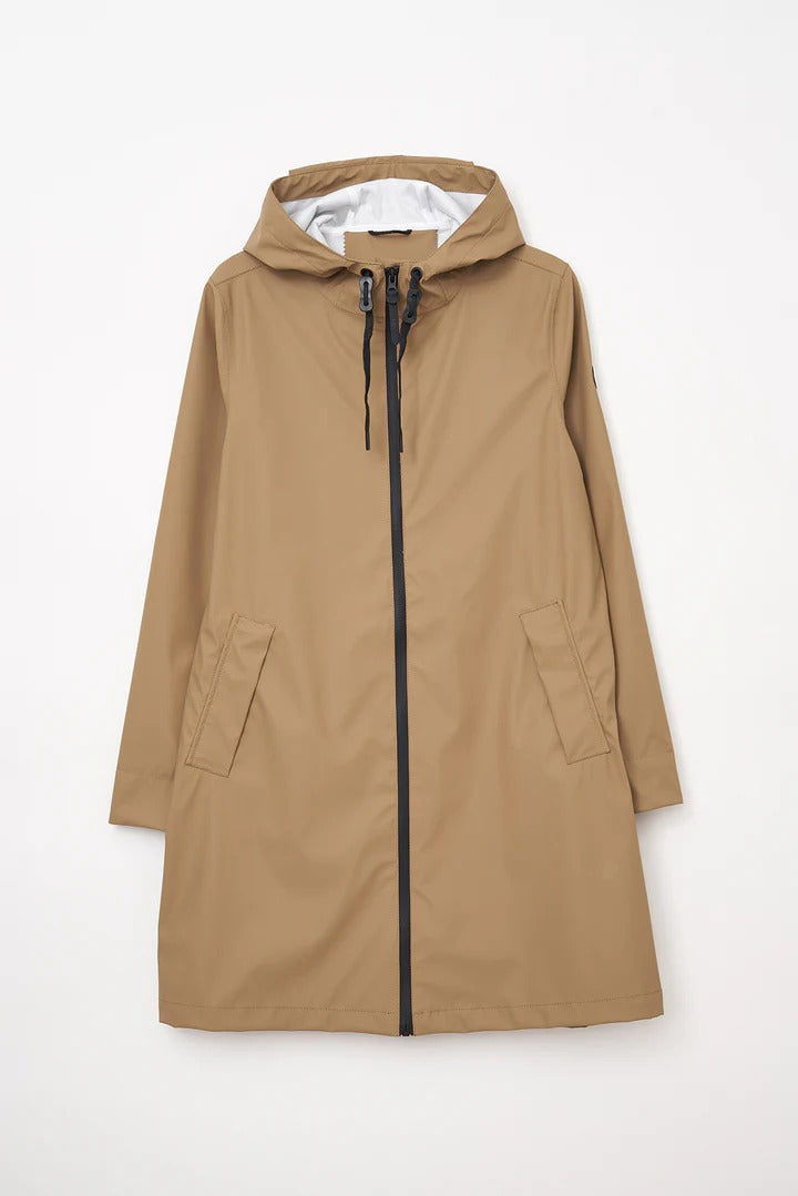 TANTA parka NUOVOLA midi bolsillos camel