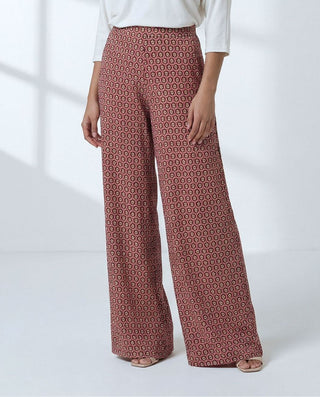 Pantalon HICE ancho granate