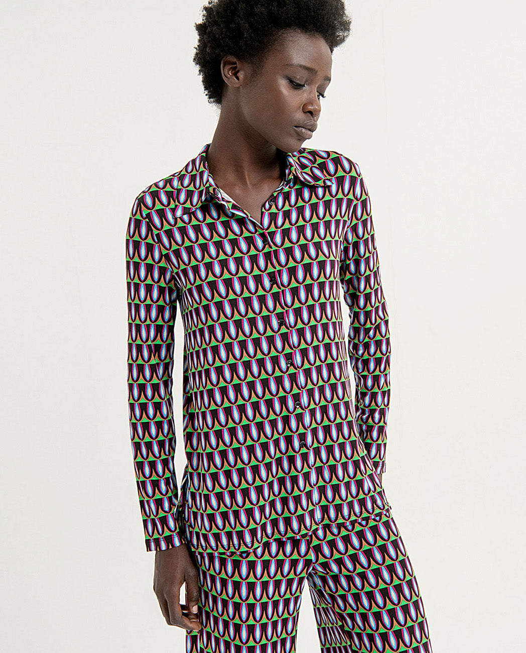 Camisa CAFO estampado geométrico