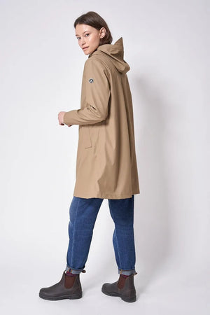 TANTA parka NUOVOLA midi bolsillos camel