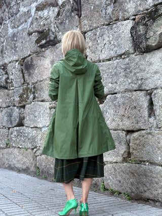 Parka NUOVOLA midi bolsillos verde