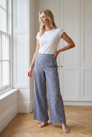 Pantalon HICE ancho azul