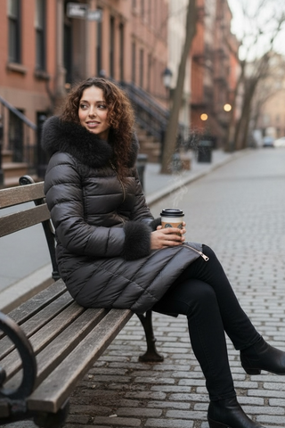 Guateado SAILOR con capucha gris oscuro