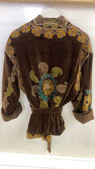 MASHA el kimono de terciopelo bordado