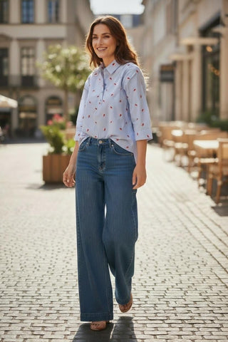 Pantalon MILO vaquero pata ancha