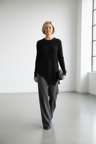 Jersey LIZZY asimétrico punto negro