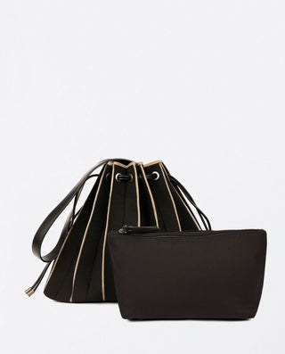 Bolso FINT punto plisado negro