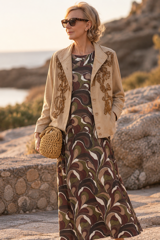 Chaqueta BABET antelina con adornos