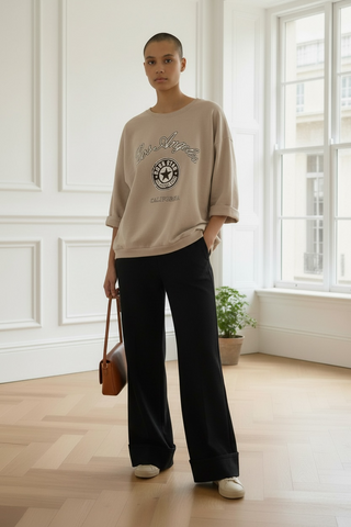 Camiseta SULAN Los Angeles beige