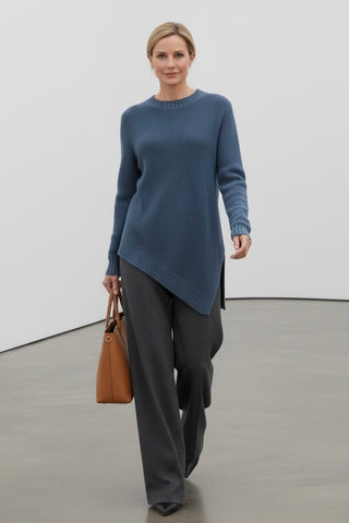 Jersey LIZZY asimétrico punto añil