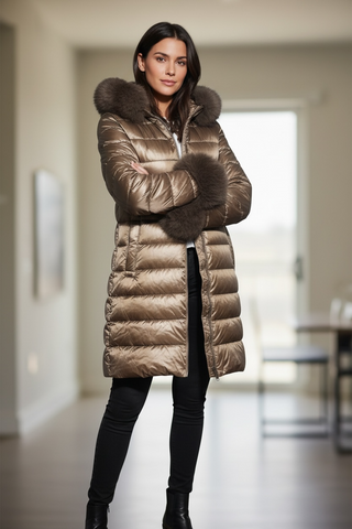 Guateado SAILOR con capucha camel