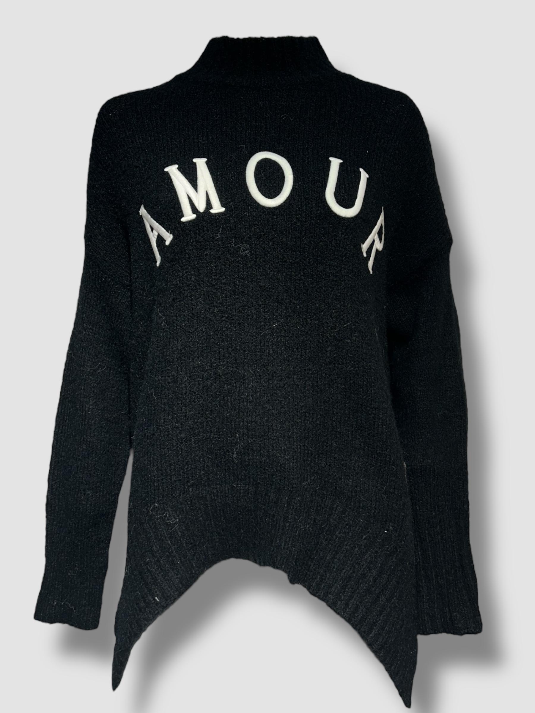 Jersey AMOUR oversize letras negro