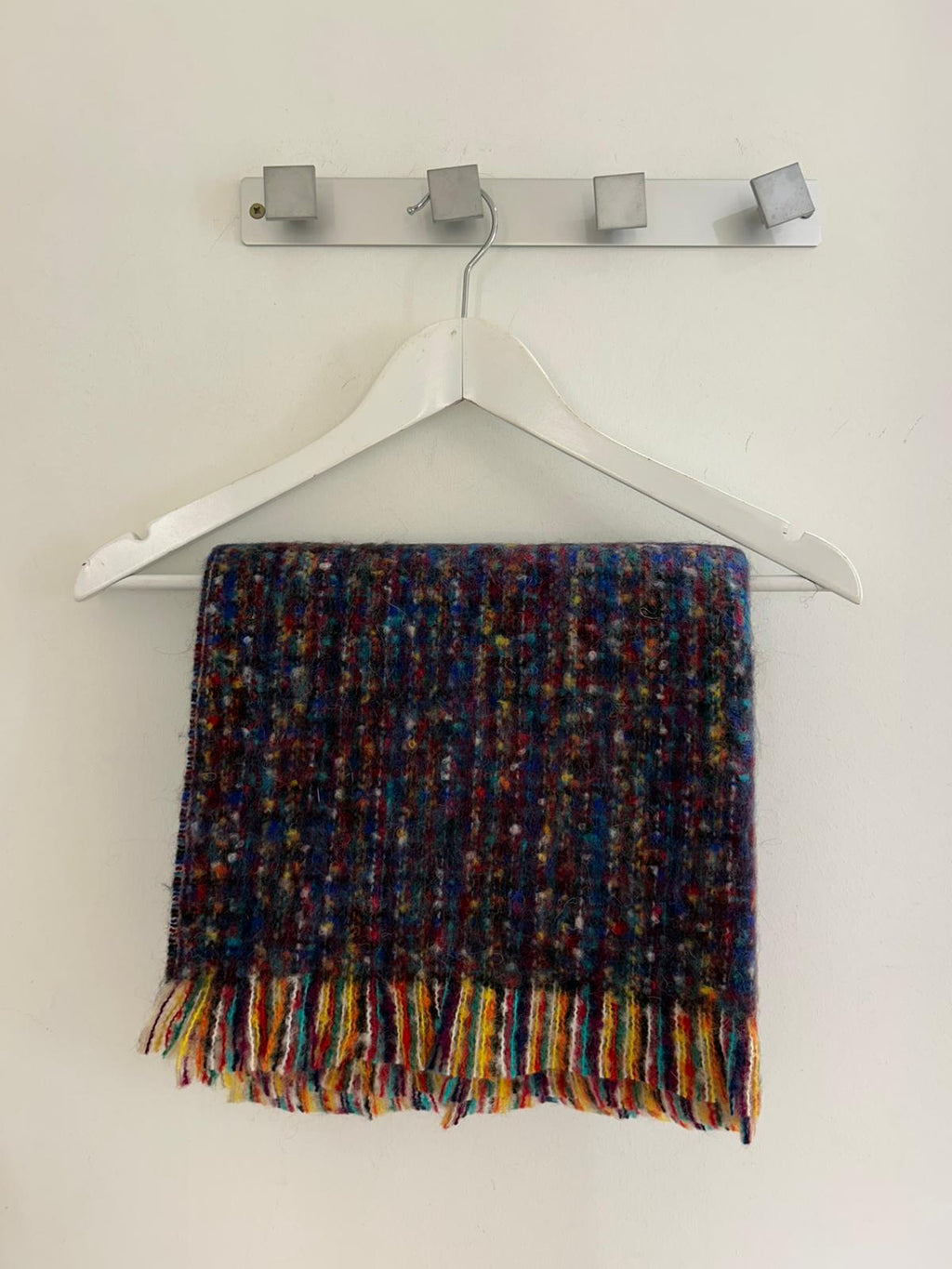 Bufanda  MOHAIR multicolor azul