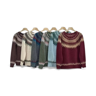 Jersey ALÍSEA con estampado invernal kaki