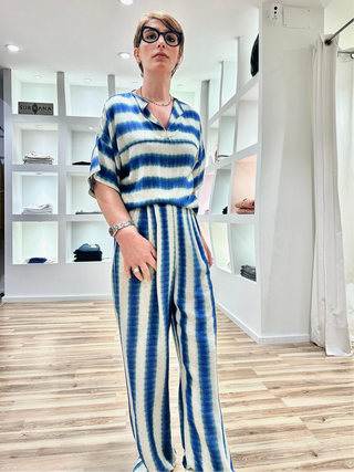Pantalón BELICE rayas azules