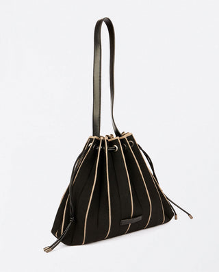 Bolso FINT punto plisado negro