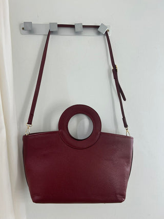Bolso POPPY rectangular bandolera burdeos