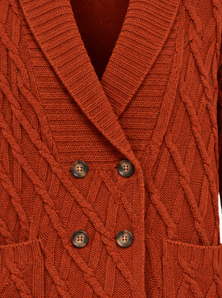 Chaqueta POTTS aranes cruzada teja