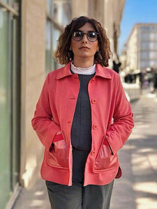 Chaqueta ELISA ante botones coral de DONJAZ