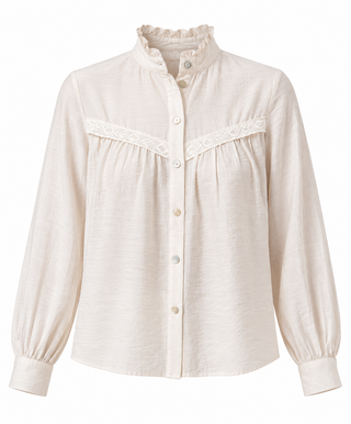 Blusa BABU con detalle en delantero crudo