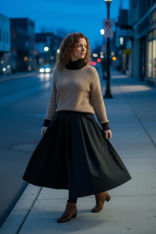 Jersey VAILA grueso rizado camel