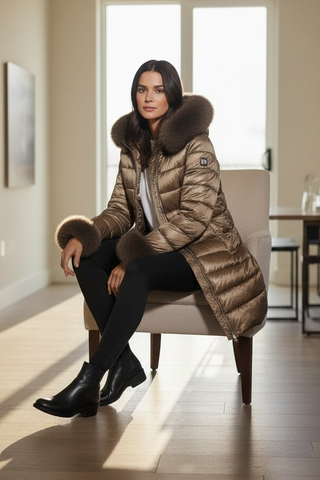 Guateado SAILOR con capucha camel