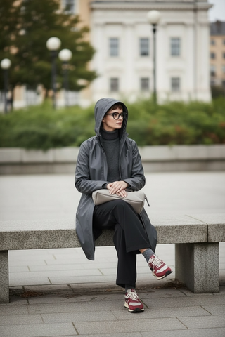 Parka TORMENTA midi gruesa gris magnet