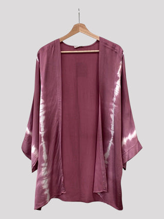 Kimono AHOYA con degradado burdeos