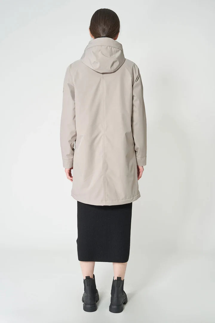 Parka ELURRA lisa acolchada beige