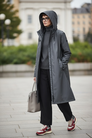 Parka TORMENTA midi gruesa gris magnet