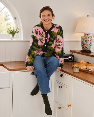 Chaqueta LIPPI estampada abotonada verde