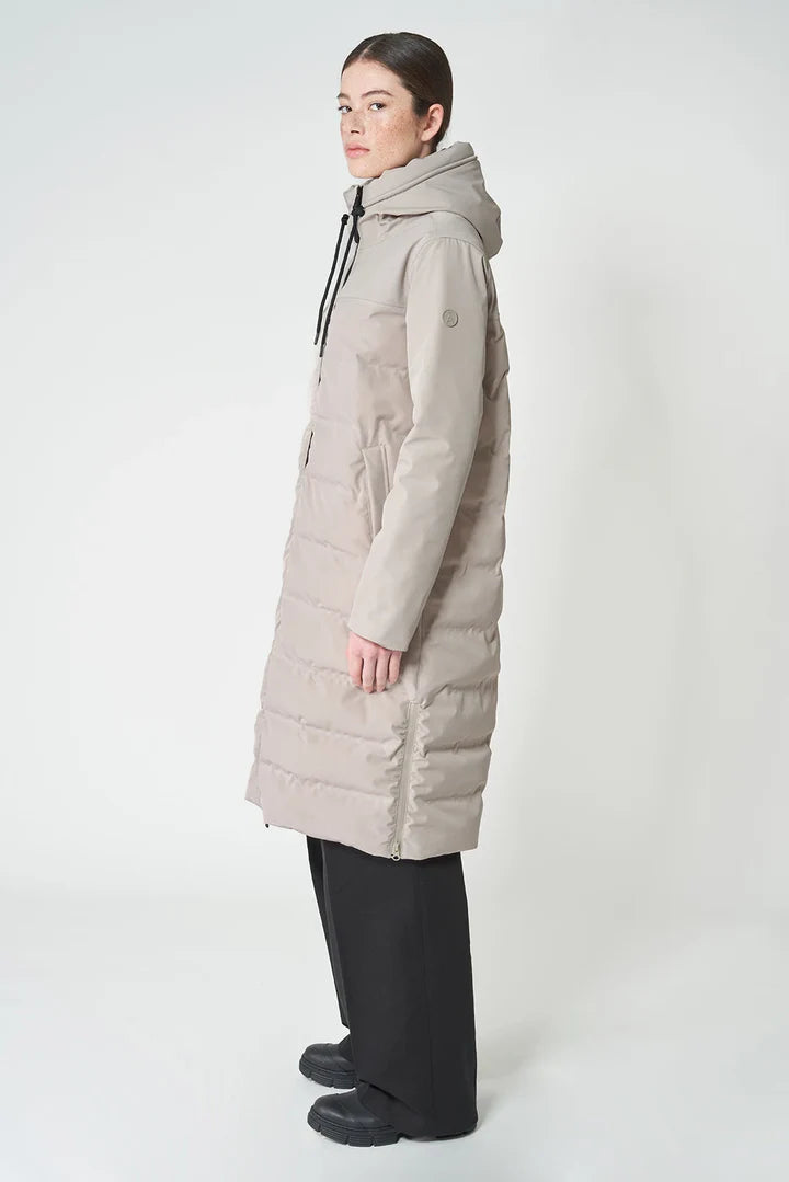 Parka NEVICARE guateado largo beige