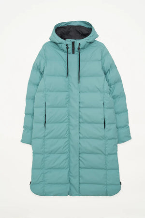 Parka tantä PUDDLE guateado largo azul cielo