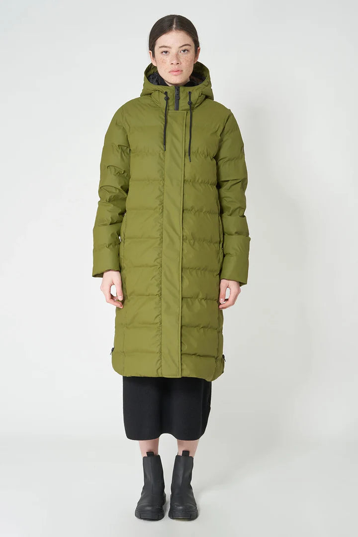 Parka tantä PUDDLE guateado larga verde