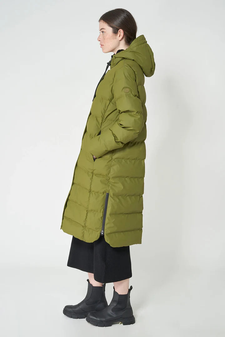 Parka tantä PUDDLE guateado larga verde