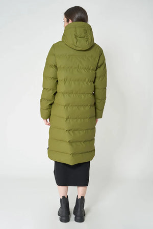 Parka tantä PUDDLE guateado larga verde