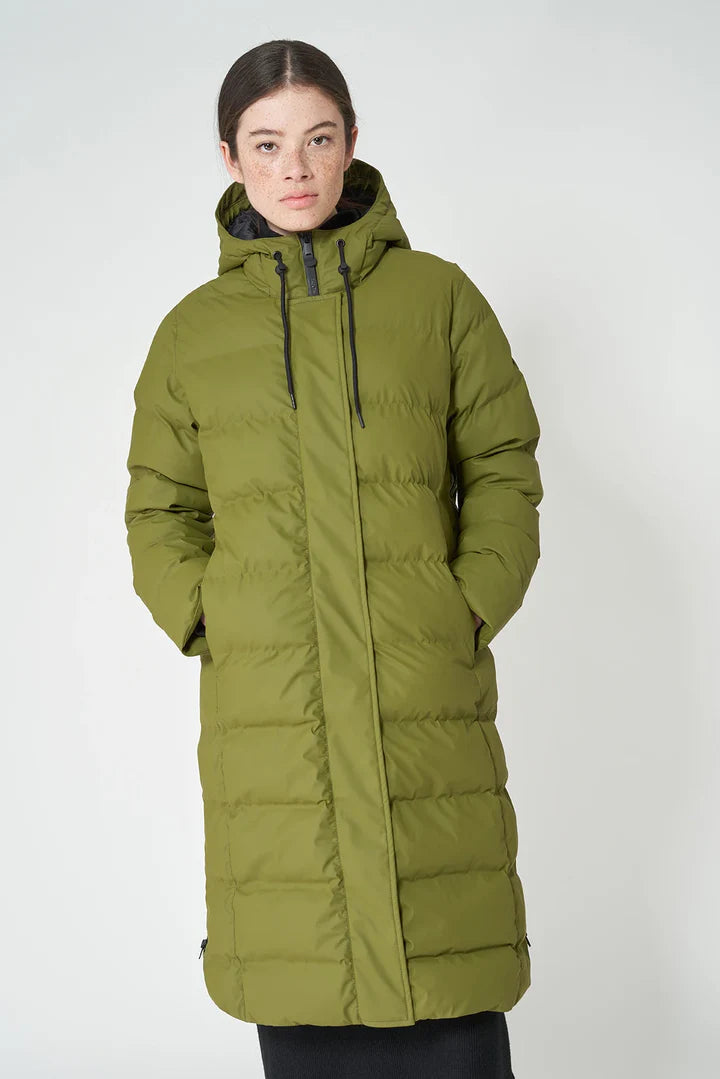 Parka tantä PUDDLE guateado larga verde