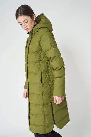 Parka tantä PUDDLE guateado larga verde