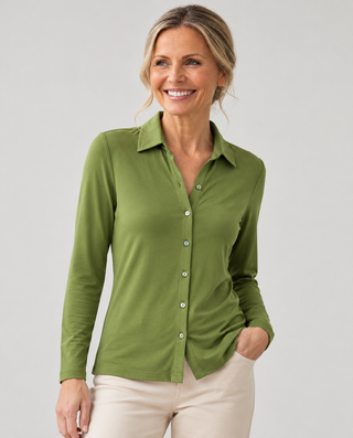 Camisa BAUM ajustada verde